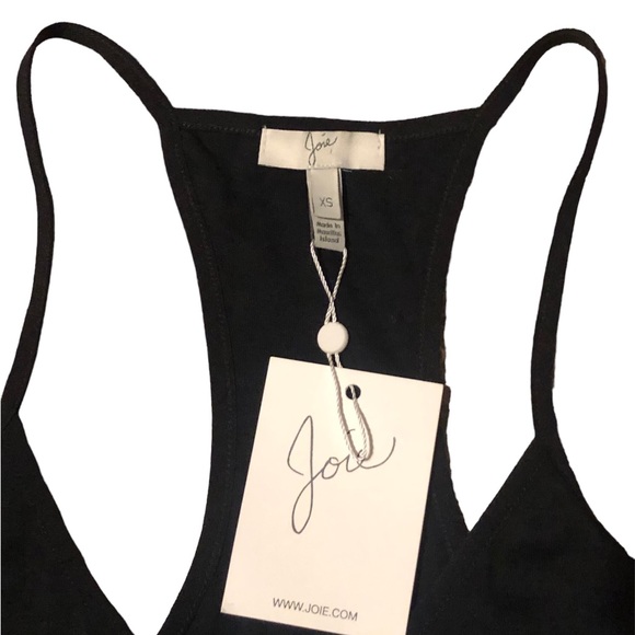 Joie Black Spaghetti Strap Tank Top Size XS NWT - Picture 3 of 4